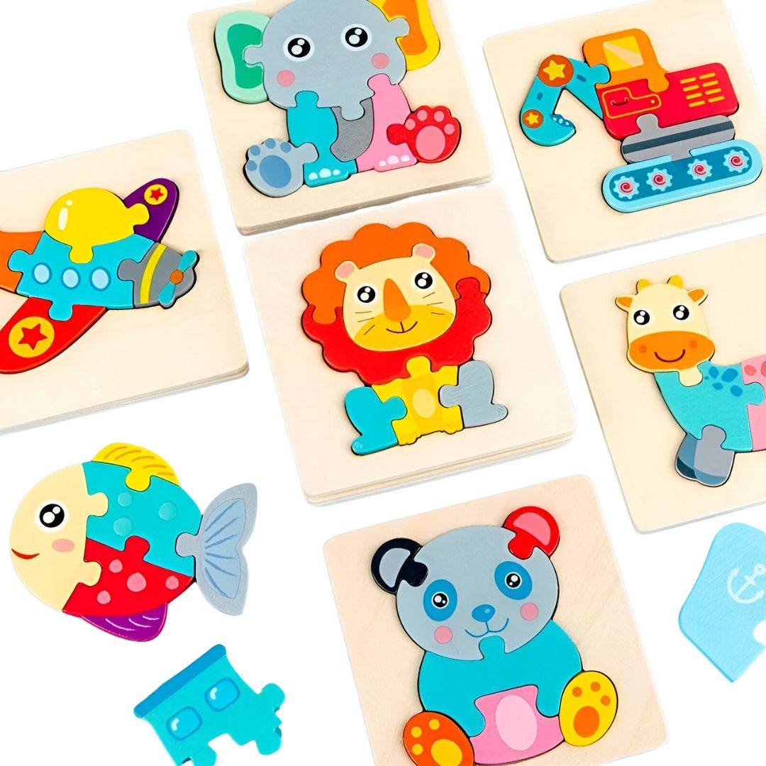 Puzzling Pals: Wooden Animal Friends